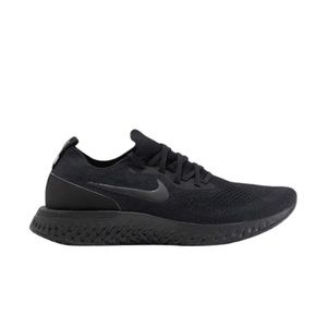 Nike Epic React Flyknit triple black running shoes